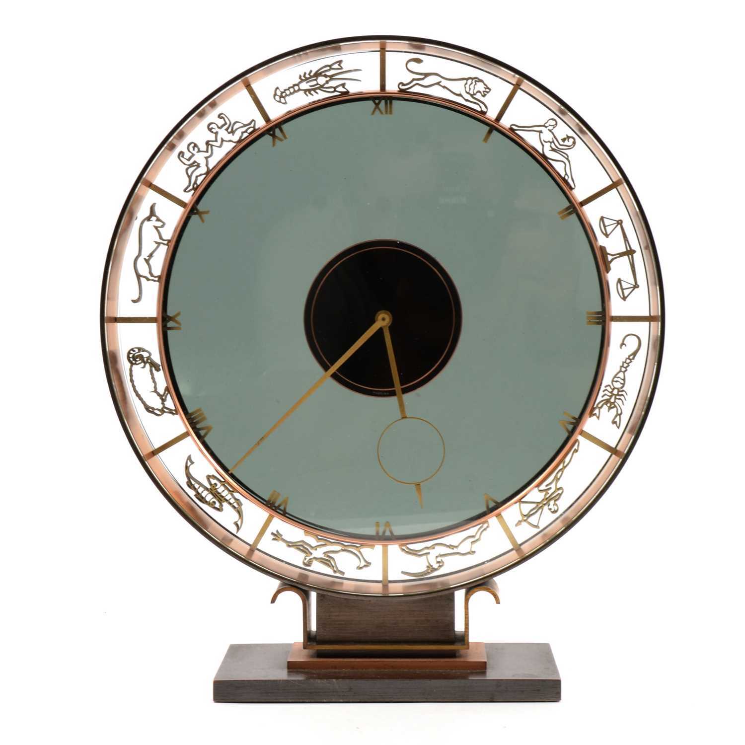 Lot 1039 - Heinrich Möller for Kienzle, a 'Zodiac' mystery mantel clock