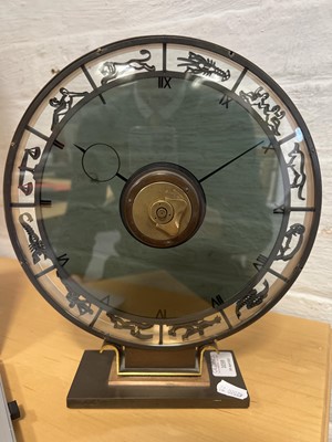 Lot 1039 - Heinrich Möller for Kienzle, a 'Zodiac' mystery mantel clock