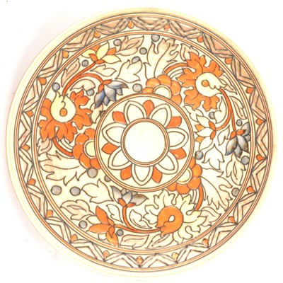 Lot 1033 - Charlotte Rhead for Crown Ducal,  'Ankara' design charger, pattern 5893