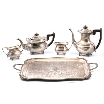Lot 151 - Viners of Sheffield four-piece plated tea set