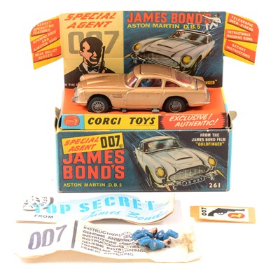 Lot 290 - Corgi Toys die-cast model 261 Special Agent 007 James Bond's Aston Martin DB5