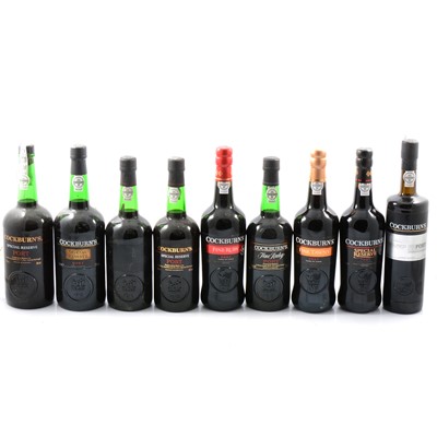 Lot 250 - Cockburn's - nine assorted bottles of port