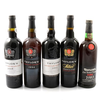 Lot 252 - Taylor's LBV Port, four bottles, and a Select Reserve Port