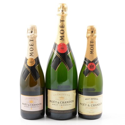 Lot 231 - Moët & Chandon, three bottles of champagne, including a magnum