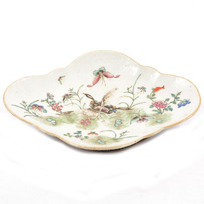 Lot 8 - Chinese famille rose footed dish