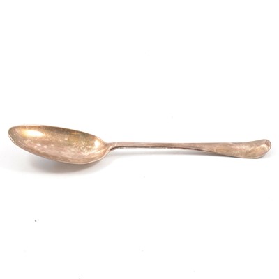 Lot 229 - A Georgian silver table spoon, Richard Pargeter, London 1747.