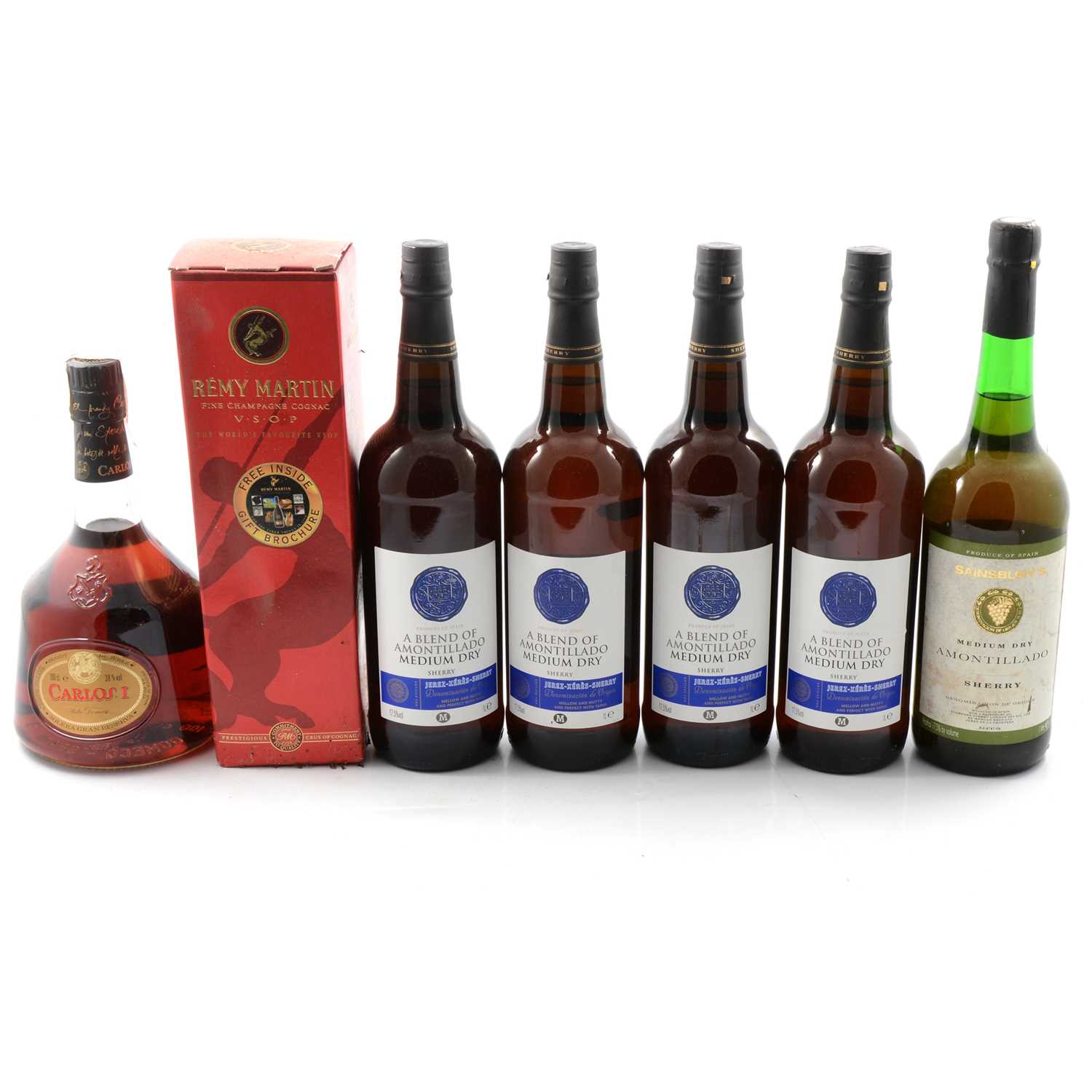 Lot 271 - Assorted bottles of brandy, cognac, Madeira, Sherry, etc