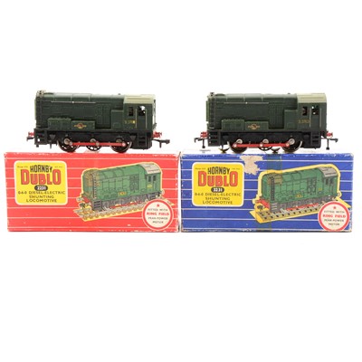 Lot 161 - Two Hornby Dublo OO gauge model railway diesel-electric shunting locomotives.