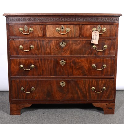 Lot 385 - Georgian mahogany chest of drawers