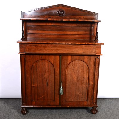 Lot 426 - Early Victorian rosewood chiffonier