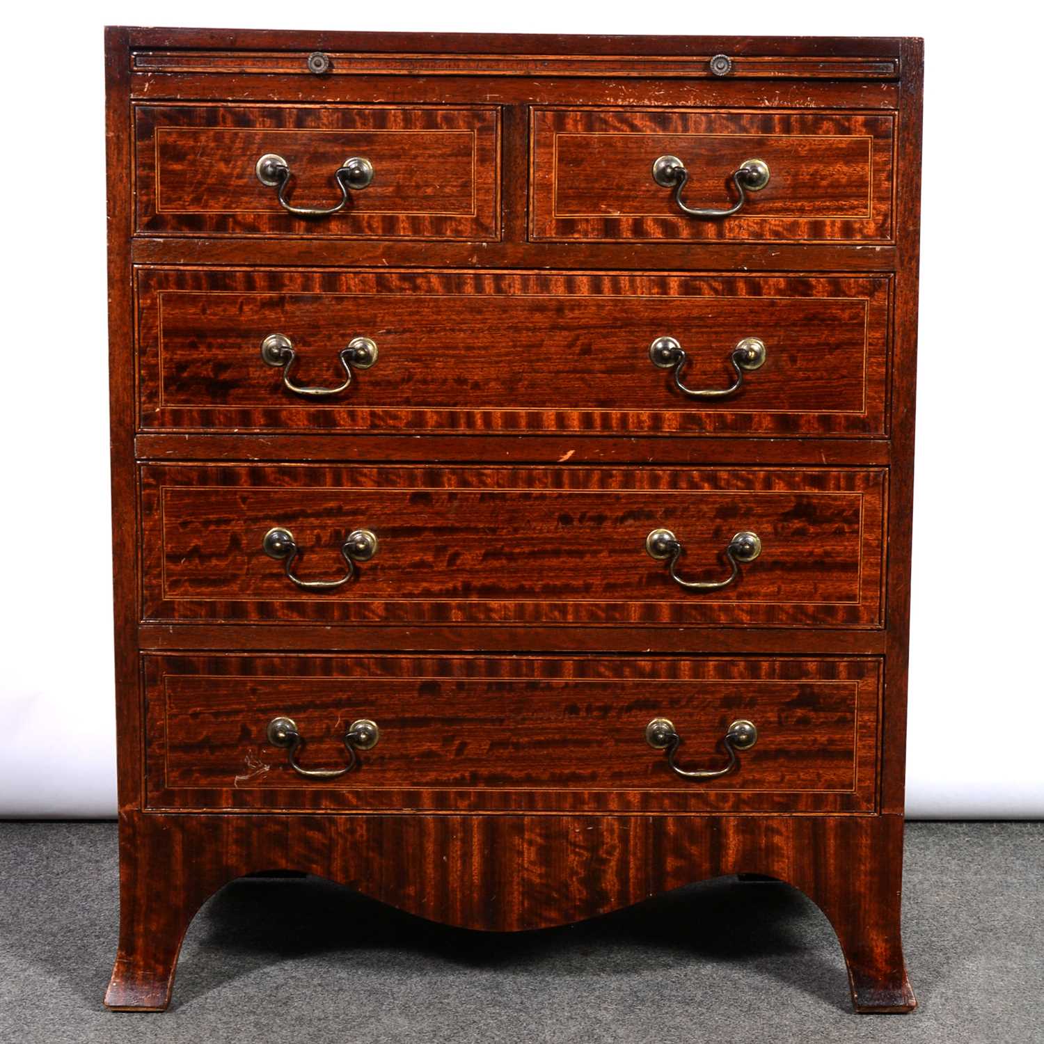 Lot 389 Reproduction mahogany bachelor's chest