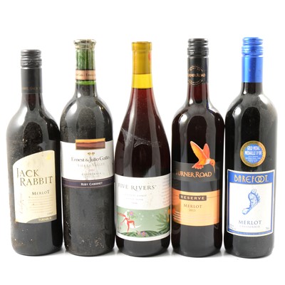 Lot 246 - Twenty eight bottles of assorted New World red wines