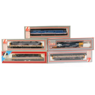 Lot 173 - Five Lima OO gauge diesel locomotives including 205290A1 'Mary Queen of Scots'