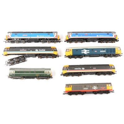 Lot 118 - Seven Lima OO gauge diesel locomotives including class 31 'Phillips-Imperial'