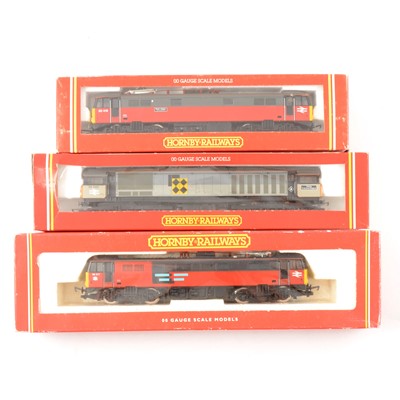 Lot 148 - Three Hornby OO gauge locomotives including R589 BR class 86 'Post Haste'.