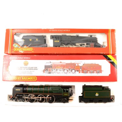 Lot 147 - Three Hornby OO gauge locomotives including R357 LMS 4-6-0 'Duke of Sutherland'