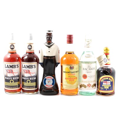 Lot 275 - Six bottles of assorted Rum