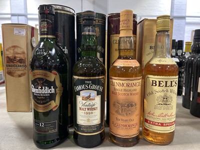 Lot 262 - Four bottles of assorted whiskies