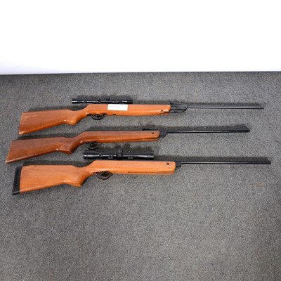 Lot 252 - Three air rifles and an Em-Ge air pistol.