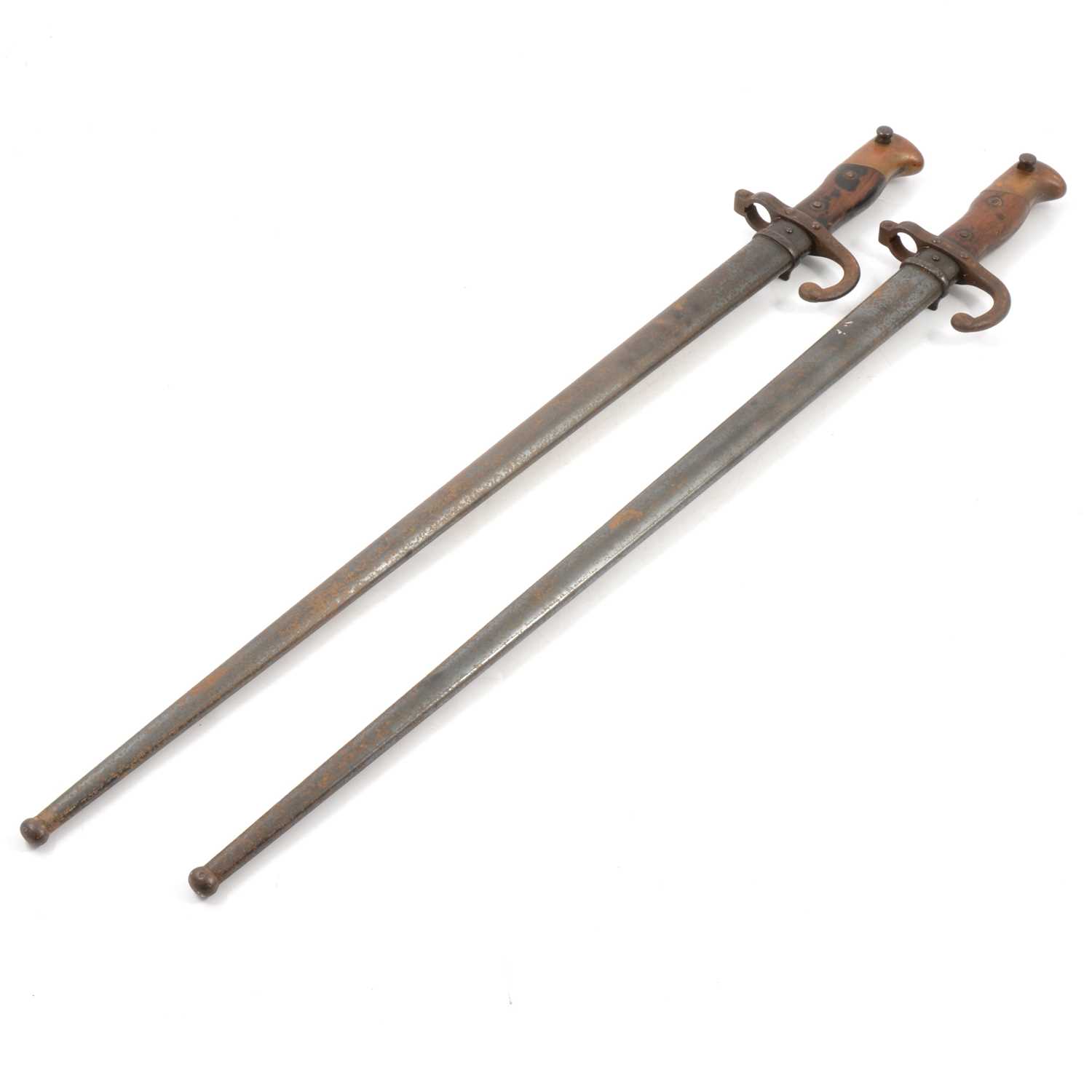 Lot 246 - Four French 19th century bayonets