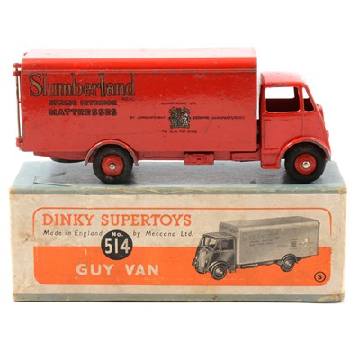 Lot 281 - Dinky Supertoys die-cast model 514 Guy van 'Slumberland', boxed.