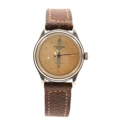 Lot 323 - Favre Leuba Geneve - a gentleman's wristwatch.