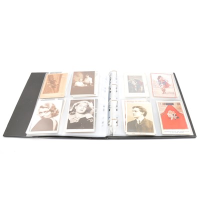 Lot 166 - A collection of postcards in six albums.
