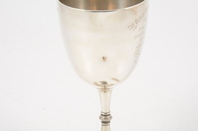 Lot 79 - Victorian silver goblet, Elkington & Co, London 1895