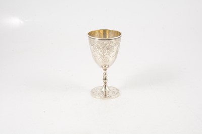 Lot 81 - Victorian silver goblet, marks worn