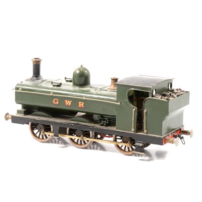 Lot 20 - O gauge scratch-built model of a Panier type GWR 0-6-0 tank locomotive, green.