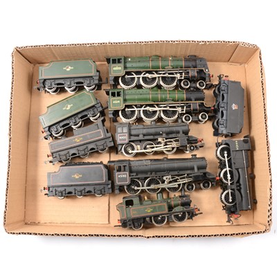 Lot 196 - Six OO gauge model railway locomotives including Mainline BR 4-6-0 'Illustrious'