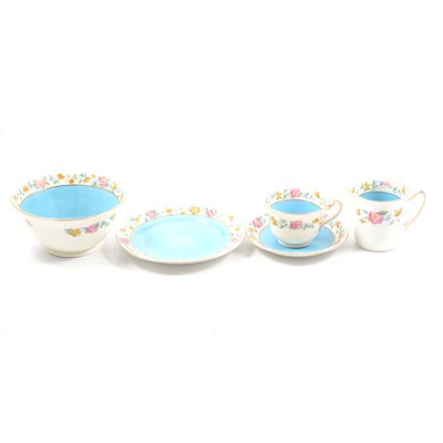 Lot 72 - Grafton China part teaset, and an Atlas China hand-painted part coffee set.