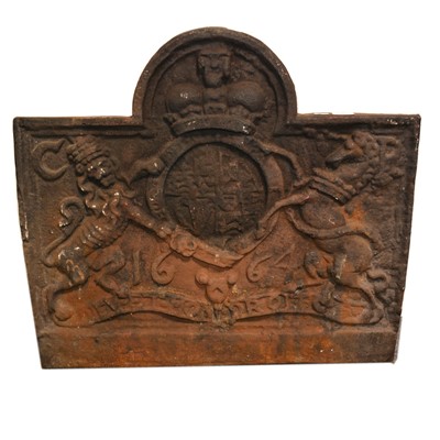 Lot 358 - Cast iron fireback