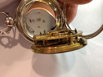 Lot 365 - Josiah Bartholomew London - a silver open face pocket watch