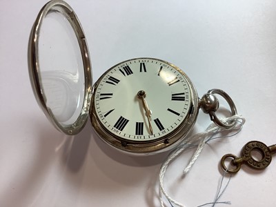 Lot 365 - Josiah Bartholomew London - a silver open face pocket watch