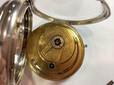 Lot 365 - Josiah Bartholomew London - a silver open face pocket watch