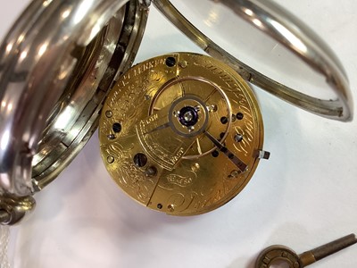 Lot 365 - Josiah Bartholomew London - a silver open face pocket watch