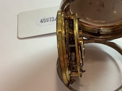 Lot 365 - Josiah Bartholomew London - a silver open face pocket watch