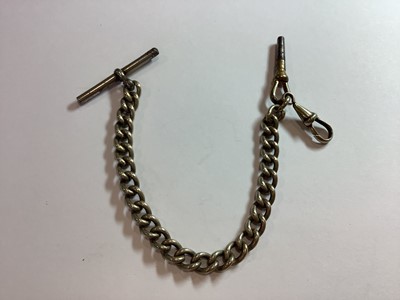 Lot 360 - W Whitmore Northampton - a silver pair case pocket watch and chain.