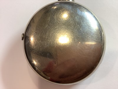 Lot 360 - W Whitmore Northampton - a silver pair case pocket watch and chain.