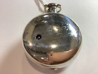 Lot 360 - W Whitmore Northampton - a silver pair case pocket watch and chain.