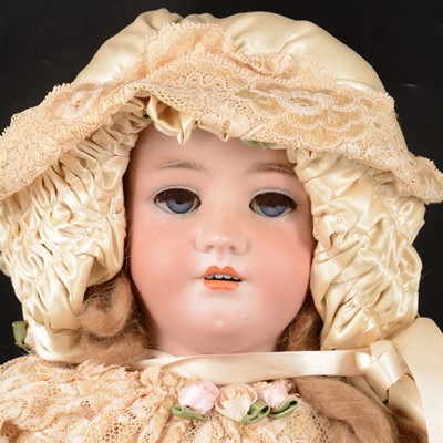 Lot 327 - Large Simon & Halbig for Heinrich Handwerck bisque head doll, 76cm