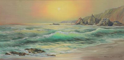 Lot 283 - Prudence Turner, Coastal Landscape at sunset