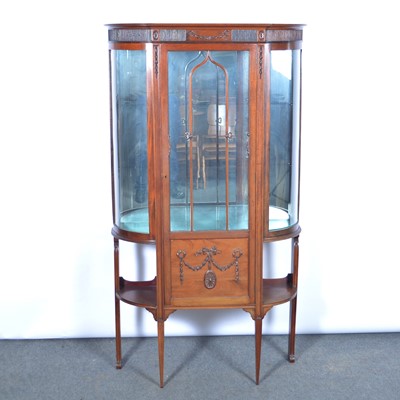 Lot 345 - Edwardian mahogany display cabinet