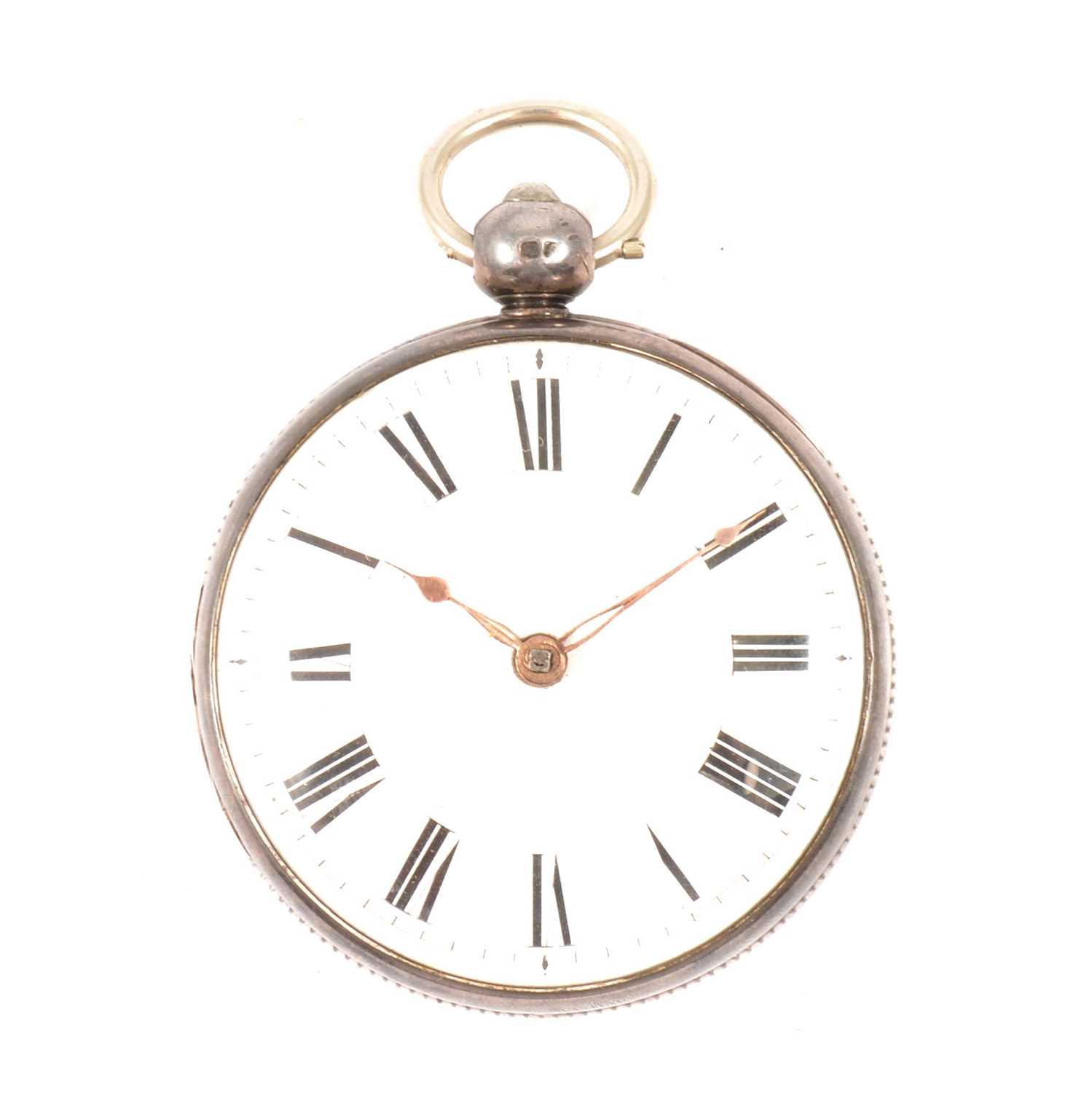 Lot 364 A silver open face pocket watch