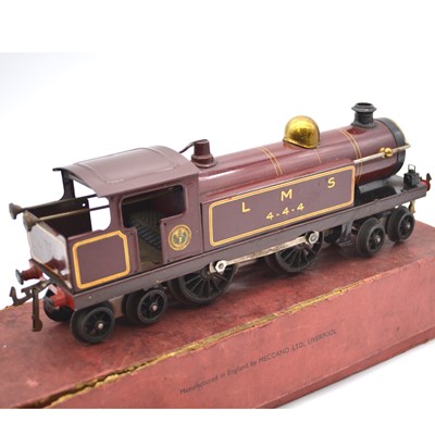 Lot 11 - Hornby O gauge clock-work locomotive, LMS 4-4-4, crimson, (no original box)