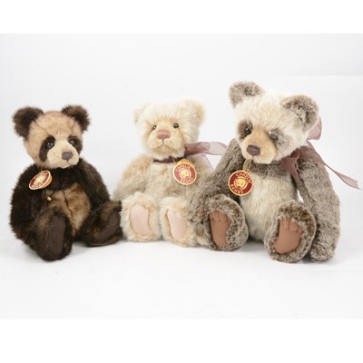 Lot 340 - Three Charlie Bears designed by Isabelle Lee