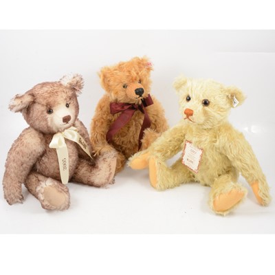 Lot 358 - Steiff Germany teddy bears, three Collectors' Bears, years 2003, 2004 and 2005.