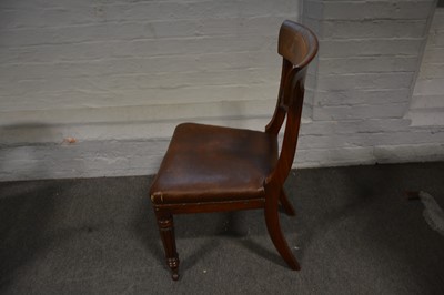 Lot 230 - Set of six early Victorian mahogany dining chairs