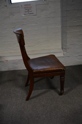 Lot 230 - Set of six early Victorian mahogany dining chairs